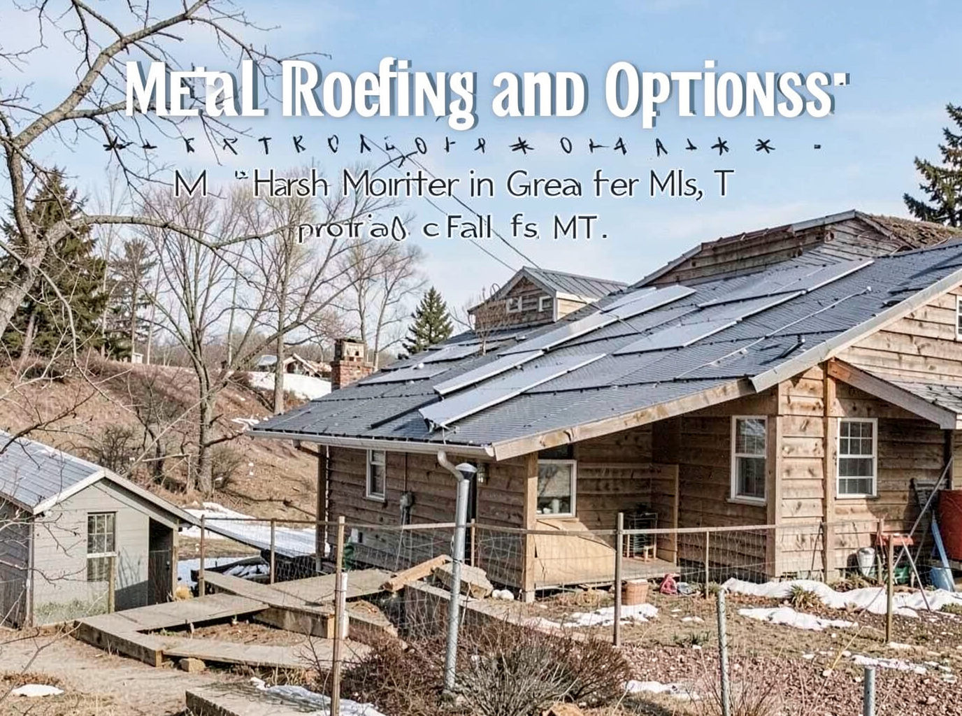 Metal Roofing and Other Options for Montana's Harsh Winters in Great Falls, MT